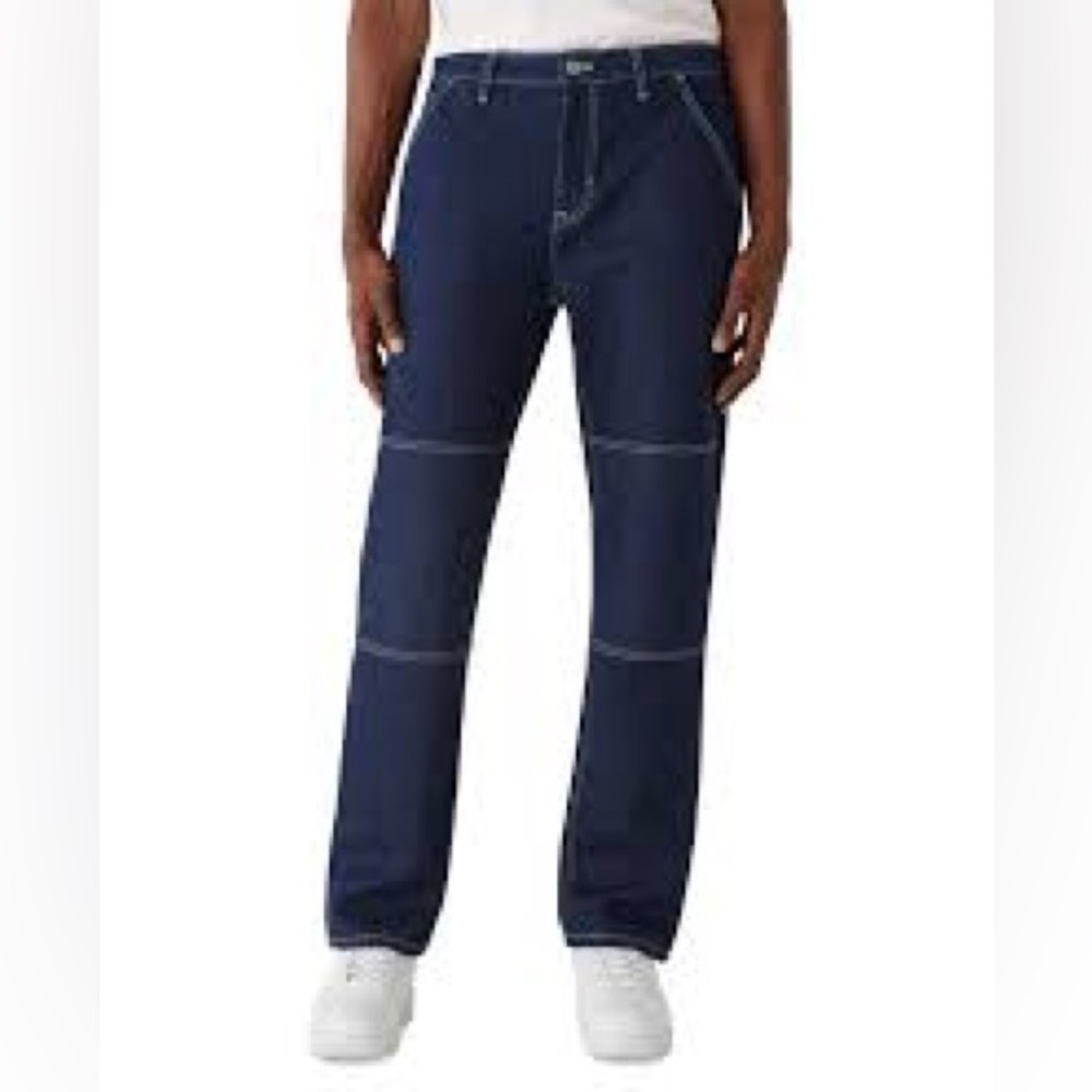 Frank And Oak Men’s Straight-Leg Jeans 34x34 Dark Wash Sustainable Denim